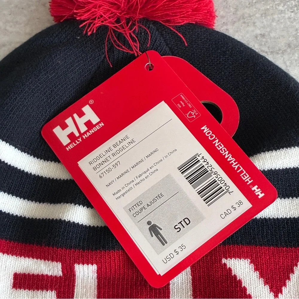 Helly Hansen Ridgeline Beanie Navy And Red